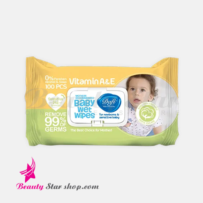 دستمال مرطوب کودک دافی مدل اکسترا بسته 100 عددی - تصویر 2