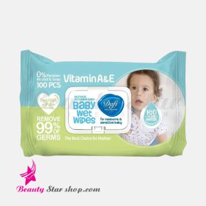 دستمال مرطوب کودک دافی مدل اکسترا بسته 100 عددی