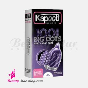 کاندوم 1001 خاردار کاپوت مدل BIG DOTS بسته 10 عددی