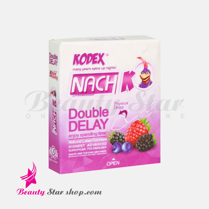 کاندوم تاخیری کدکس مدل Double Delay بسته 3 عددی