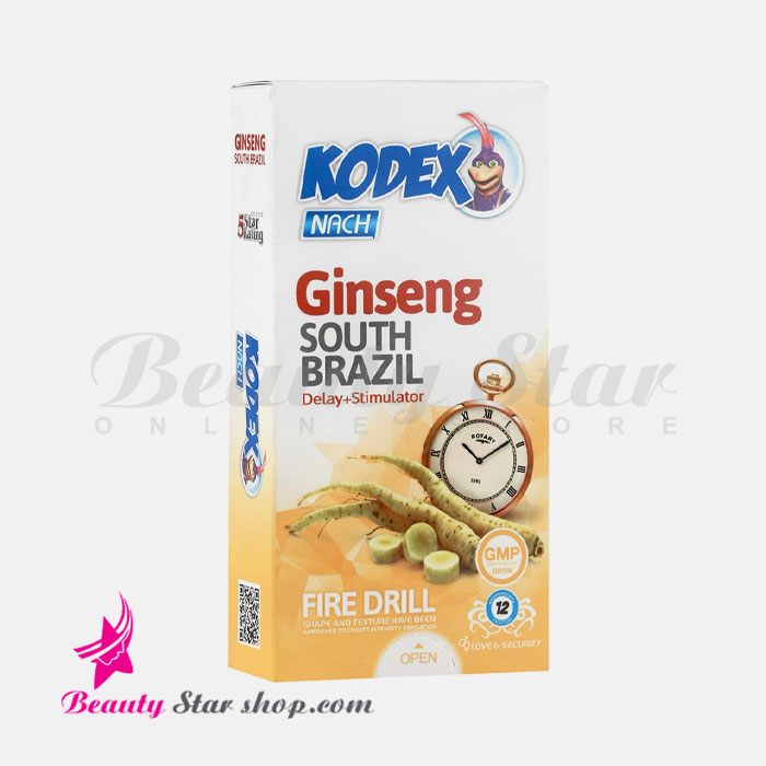 کاندوم تاخیری کدکس مدل Ginseng بسته 12 عددی