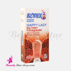 کاندوم خاردار درشت کدکس مدل انار Happy Lady بسته 10 عددی