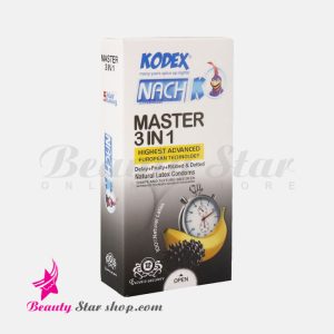 کاندوم تاخیری خاردار کدکس مدل Master 3in1 بسته 12 عددی