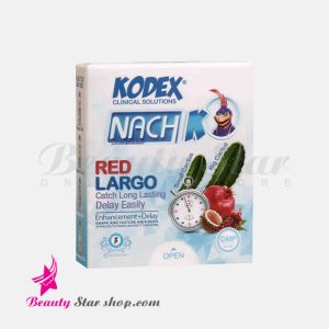 کاندوم تاخیری کاکتوس قرمز کدکس مدل RED LARGO بسته 3 عددی