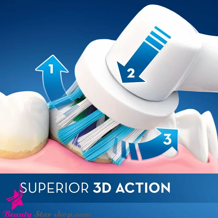 مسواک برقی اورال بی مدل Cross Action PRO 500 - تصویر 6