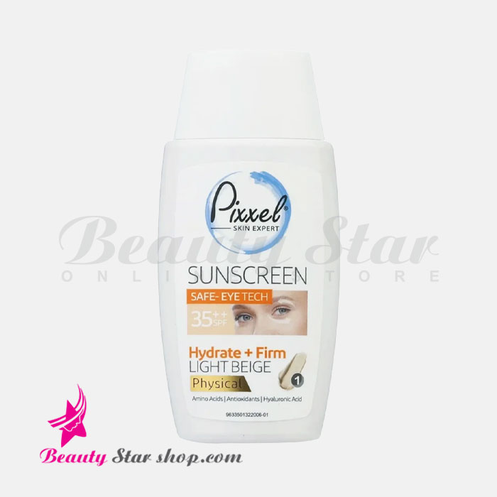 کرم ضد آفتاب فیزیکی دور چشم و صورت پیکسل با SPF 35 حجم 50 میلی لیتر