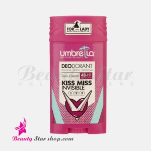 استیک دئودرانت زنانه آمبرلا مدل Kiss Miss Invisible حجم 90 میلی لیتر