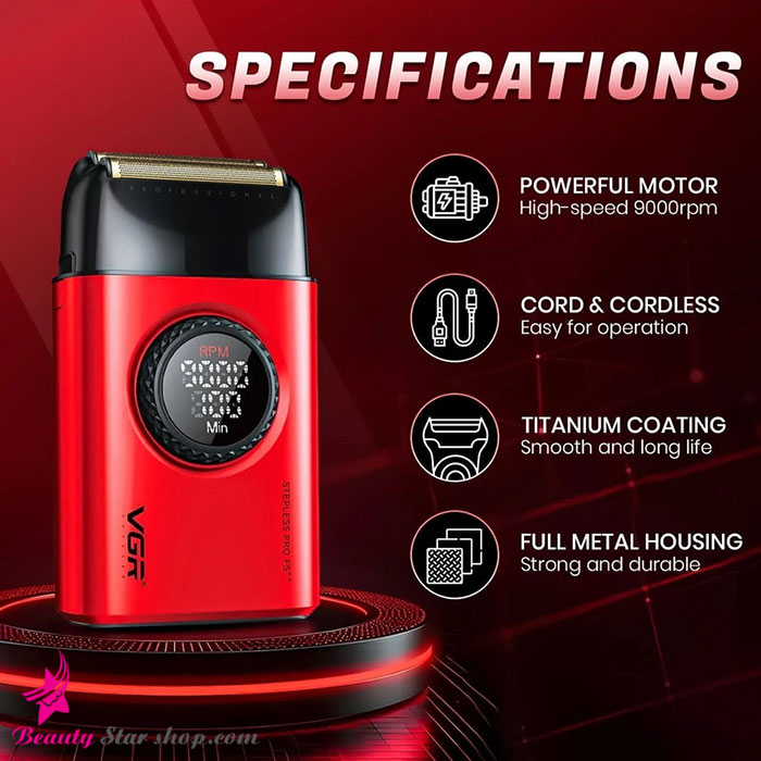 ست ماشین اصلاح کلیپر و تریمر و شیور وی جی آر مدل V-001+V-977+V-377 - تصویر 16
