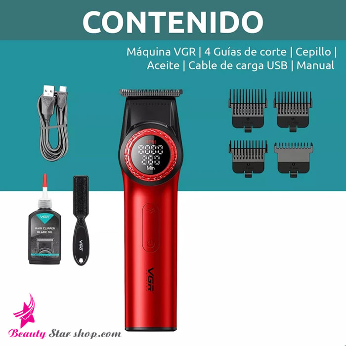 ست ماشین اصلاح کلیپر و تریمر و شیور وی جی آر مدل V-001+V-977+V-377 - تصویر 3